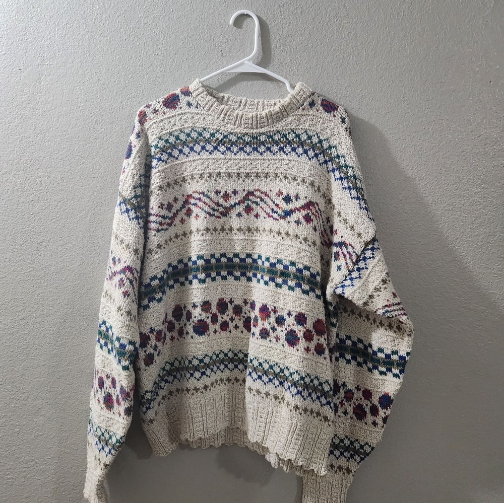 Vintage Lake Harmony Usa Chunky Crew Neck Pullover.